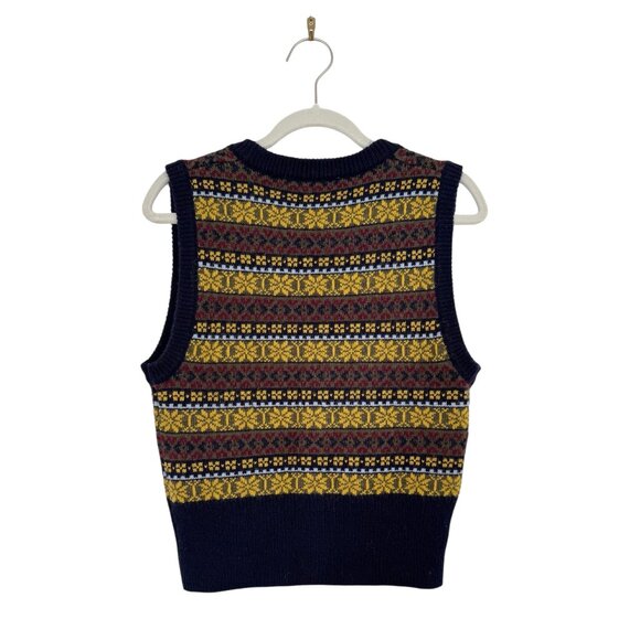 Zara Wool Knit Jacquard Vest - Picture 7 of 10